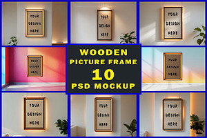 Minimalist Frame Mockup Bundle, an Advertising Mockup by ForhadGFX