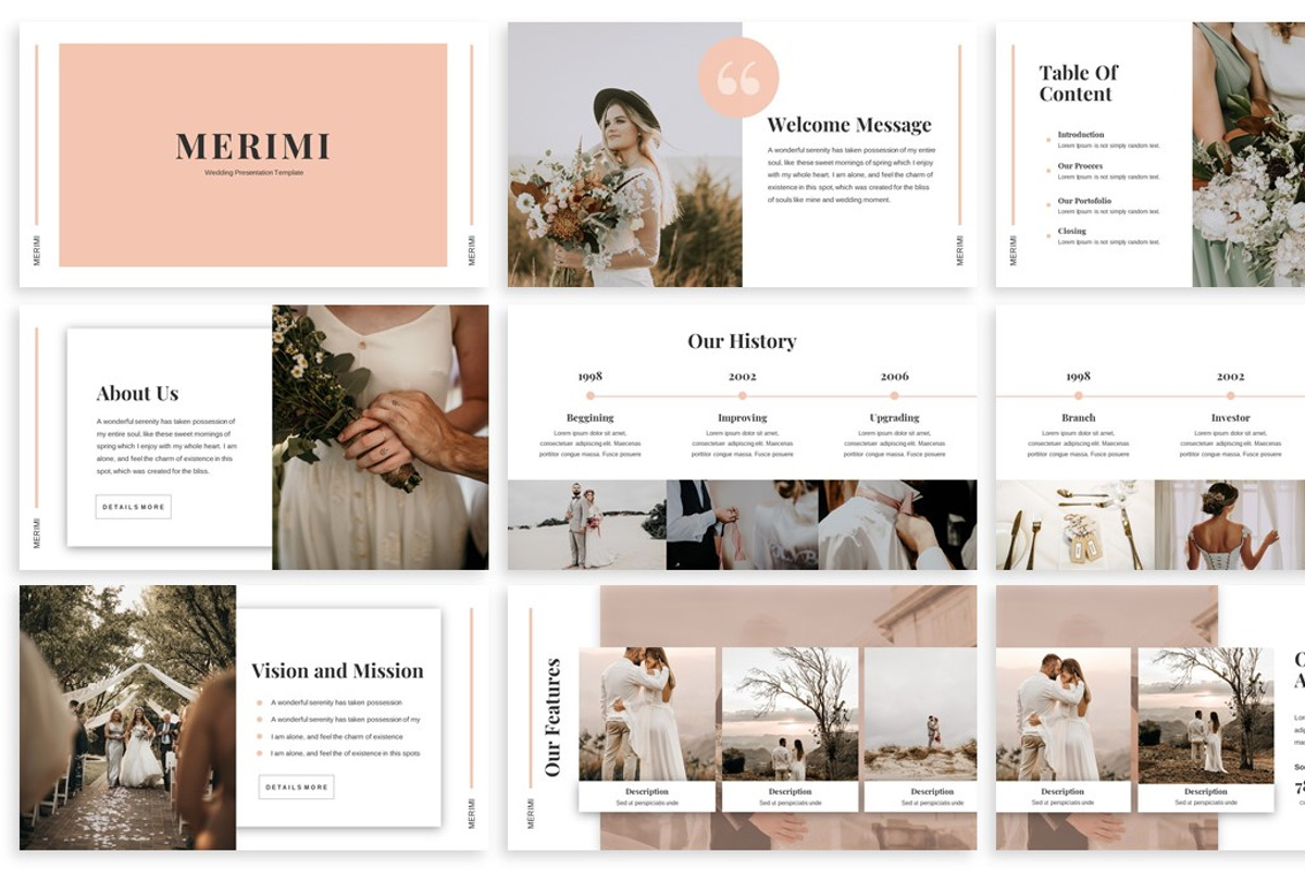 Merimi - Wedding Google Slides, a Presentation Template by SlideFactory (Photo 2 of 4)