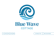 Blue Wave Cottage, a Branding & Logo Template by muhisya (Thumbnail 1 of 2)