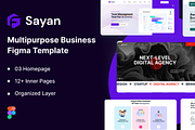 Sayan - Multipurpose Figma Template, an UI Kit Template by ReformedTech (Thumbnail 1 of 14)