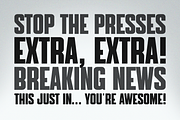 Noticia News Font, a Font by DonMarciano (Thumbnail 5 of 5)