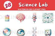Science Lab Equipment Clip Art, a Technology Illustration by John_Walker (Thumbnail 3 of 3)