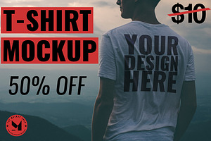 [-50%] T-SHIRT MOCKUP - MOUNTAIN TOP