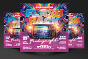 Retro 90s Party Flyer Template, a Flyer Template by RTXdesinger99 (Thumbnail 1 of 3)
