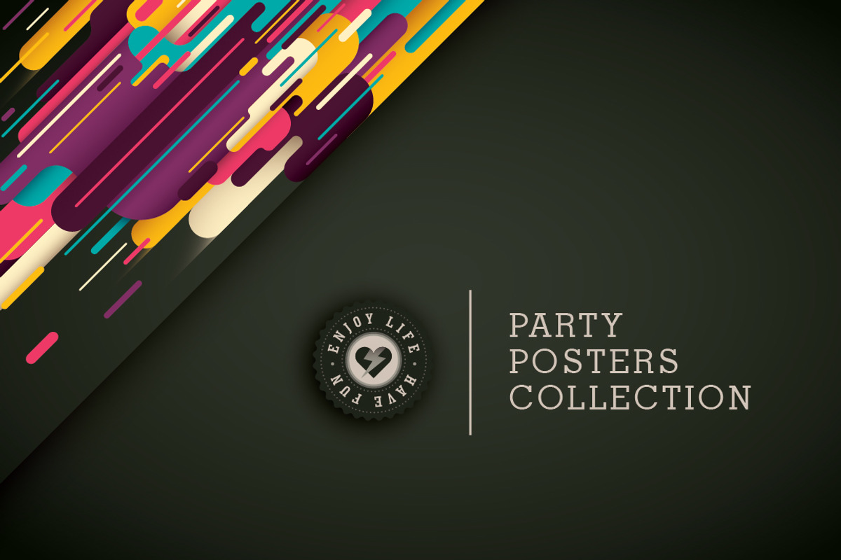 Party posters collection, an Illustration by Radoman (Photo 1 of 6)