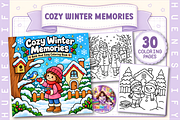Cozy Winter Memories Coloring Book, a Seasonal Illustration by HueNestify (Thumbnail 1 of 4)