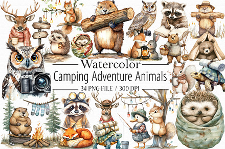 Camping Adventure Animals Bundle