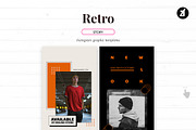 Retro Social media template, a Social Media Template by Chanut is industries (Thumbnail 6 of 8)