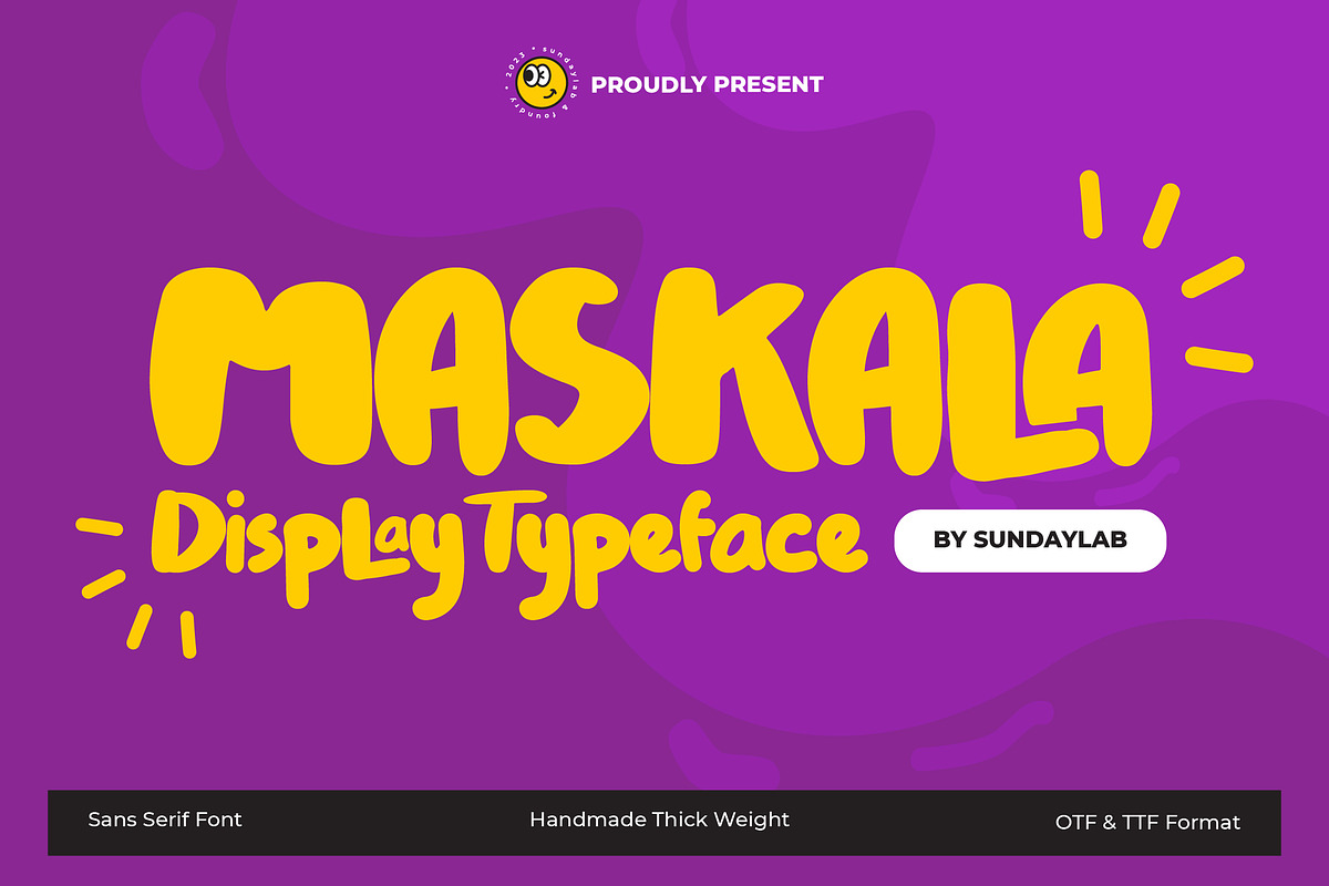 Maskala Typeface, a Handwritten Font by Sundaylab (Photo 1 of 5)