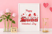 Happy Valentines Day Png, Valentines, an Illustration by Canvas Craft (Thumbnail 6 of 7)
