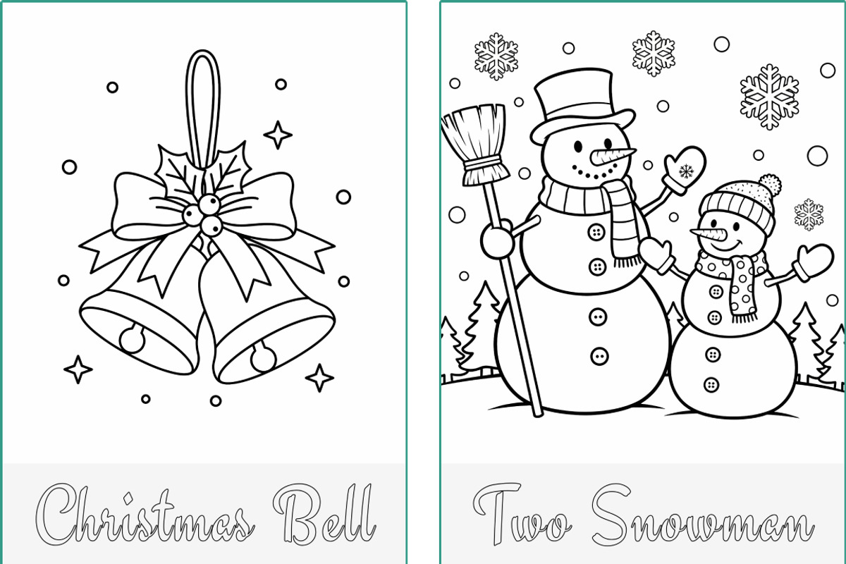 Christmas Holidays Coloring Pages, a Seasonal Illustration by Nuvame Arts & Designs (Photo 20 of 21)