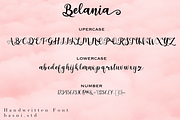 Belania a Handwritten Font, a Script Font by Basnistudio (Thumbnail 5 of 5)