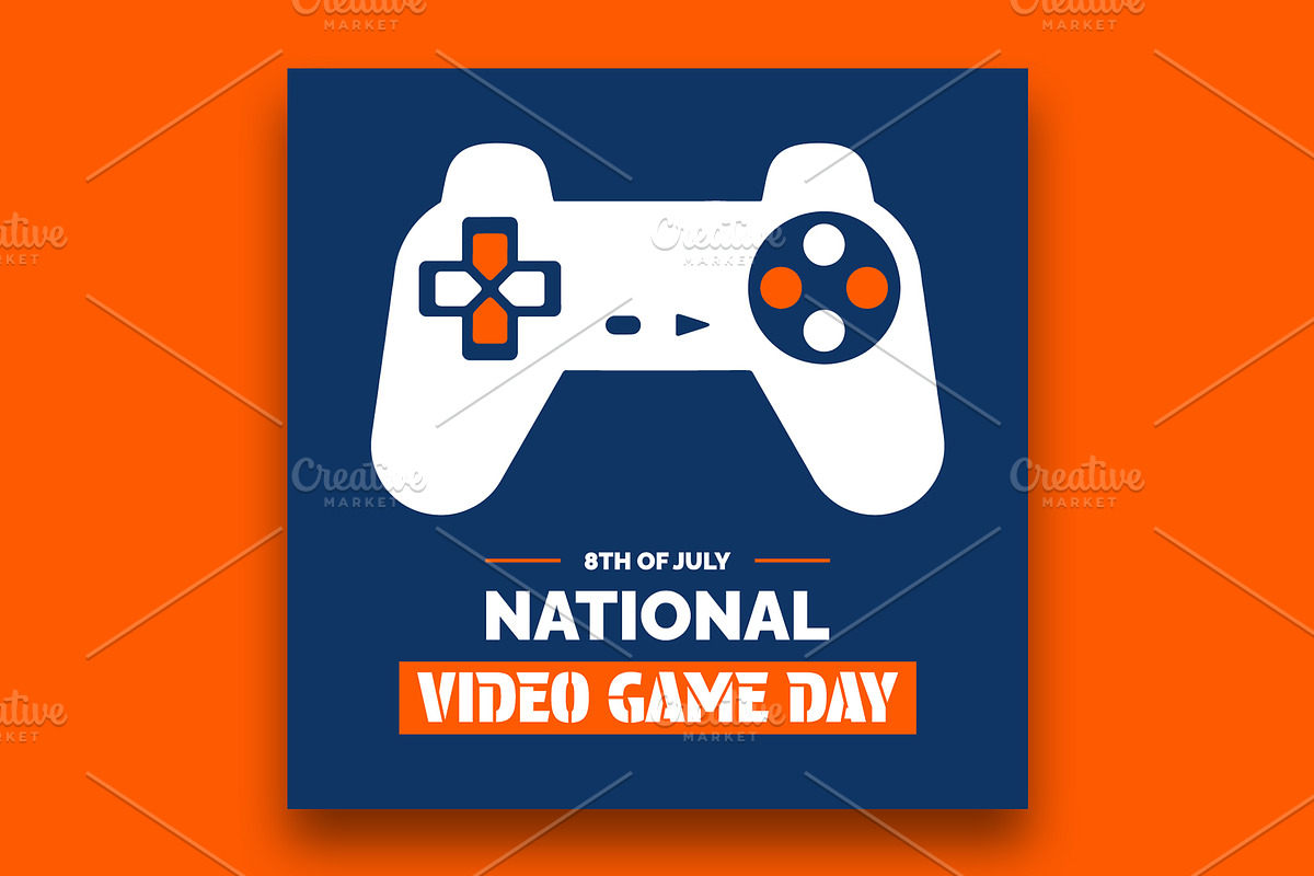National Video Game Day banner, a Social Media Template by nandinigraphics (Photo 2 of 3)