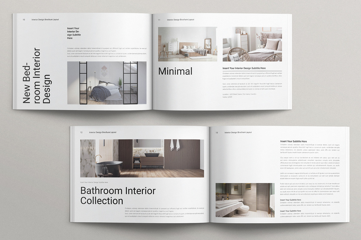 Digital Interior Design Landscape, a Brochure Template by TemplatesForest
