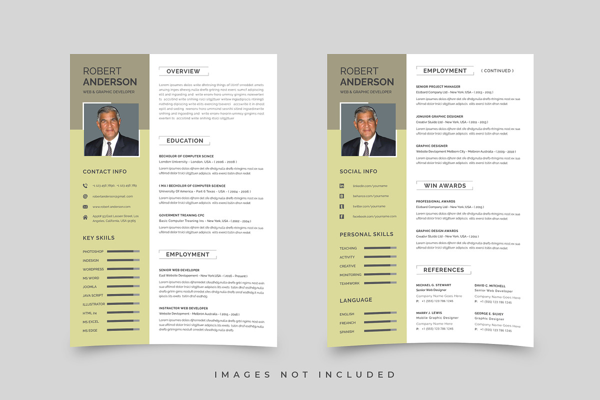 Resume Word, a Resume Template by NanoAgency