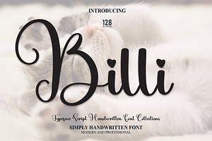 Billi Script Font