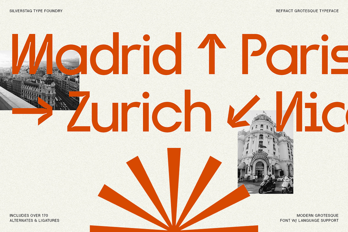 Refract - Edgy Grotesque Font Family preview 3