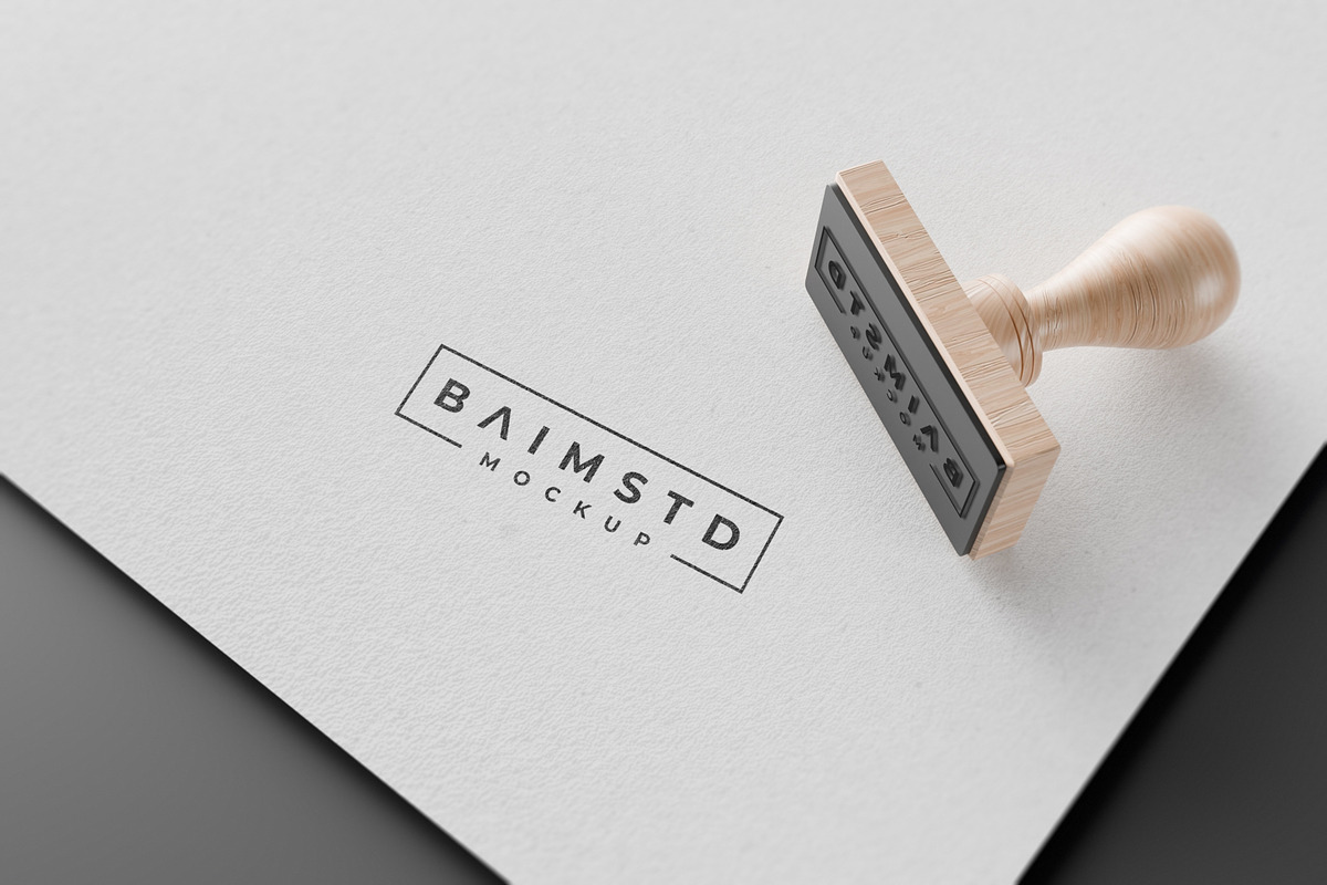 Stamp Mockup, a Pens & Pencil Mockup by baim_std