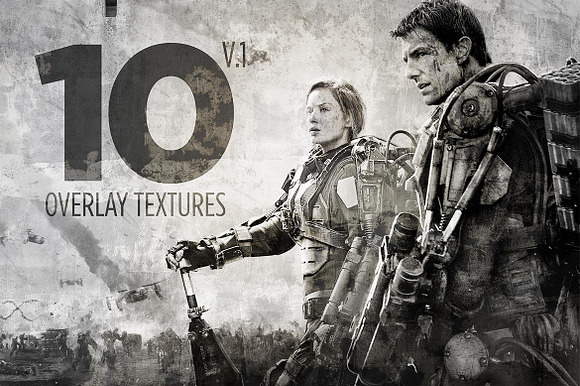 10 Overlay Textures Mock-up V.1 preview 6