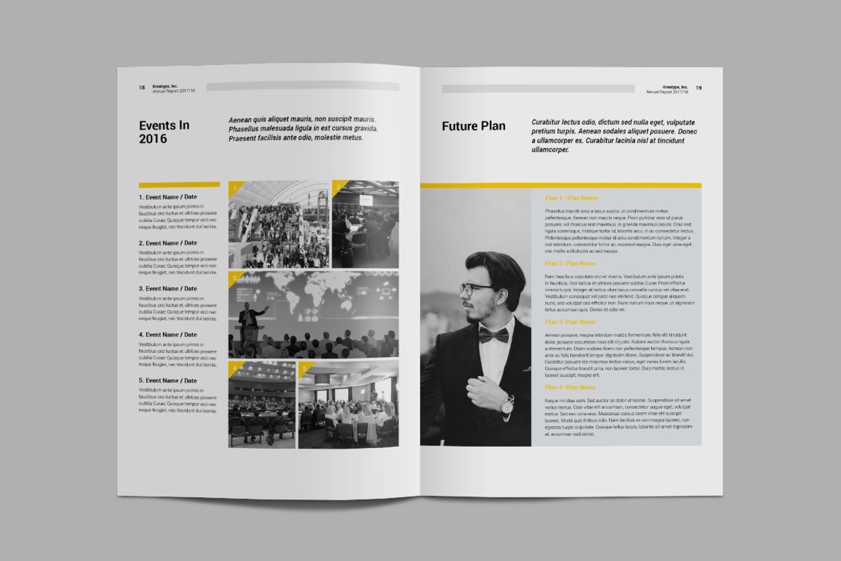 Kreatype Annual Report, a Brochure Template by Kreatype Studio (Photo 11 of 14)