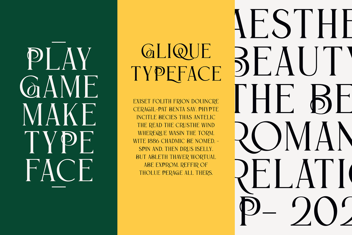 Glique Serif Display, a Font by Fitrah Type (Photo 9 of 13)