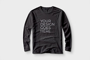 Front Long Sleeve T-Shirt Mockup, a Shirt Mockup by Alhaytar (Thumbnail 1 of 2)