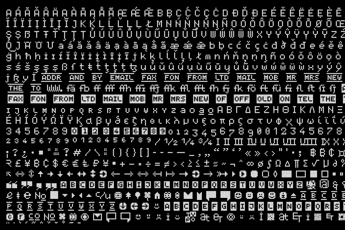 FONT | LED pixel, a Symbol Font by Typo Graphic Design (Photo 7 of 8)