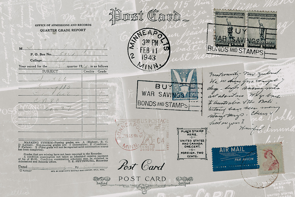 Vintage Postcard Bundle, an Object Graphic by olsonstudios.media (Photo 3 of 3)