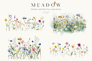 Meadow Wildflower Graphics, an Illustration by Twigs and Twine (Thumbnail 6 of 14)