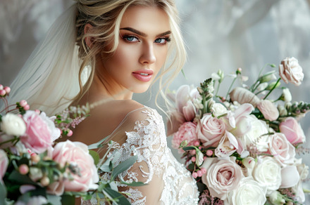 The bride showcases beautiful makeup, a Photo by Tanuart