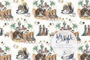 Nativity Christmas Family Patterns, a Pattern Graphic by KaramfilaS (Thumbnail 3 of 14)