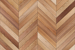 Seamless Wood Parquet Texture Chevron Light Brown