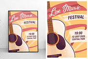 Music festival promo posters set, a Background Graphic by Good Studio (Thumbnail 3 of 5)