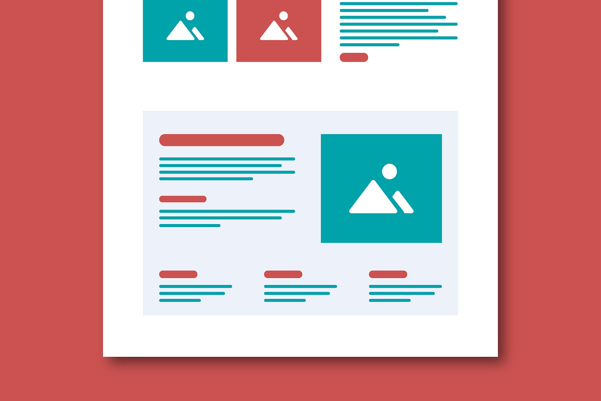 Wireframe Landing Layout, a Landing Page Template by MightyDesign (Photo 6 of 9)