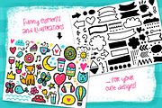 Doodle FONT Clouds Caprice & Extras, a Script Font by Velliniki (Thumbnail 5 of 8)