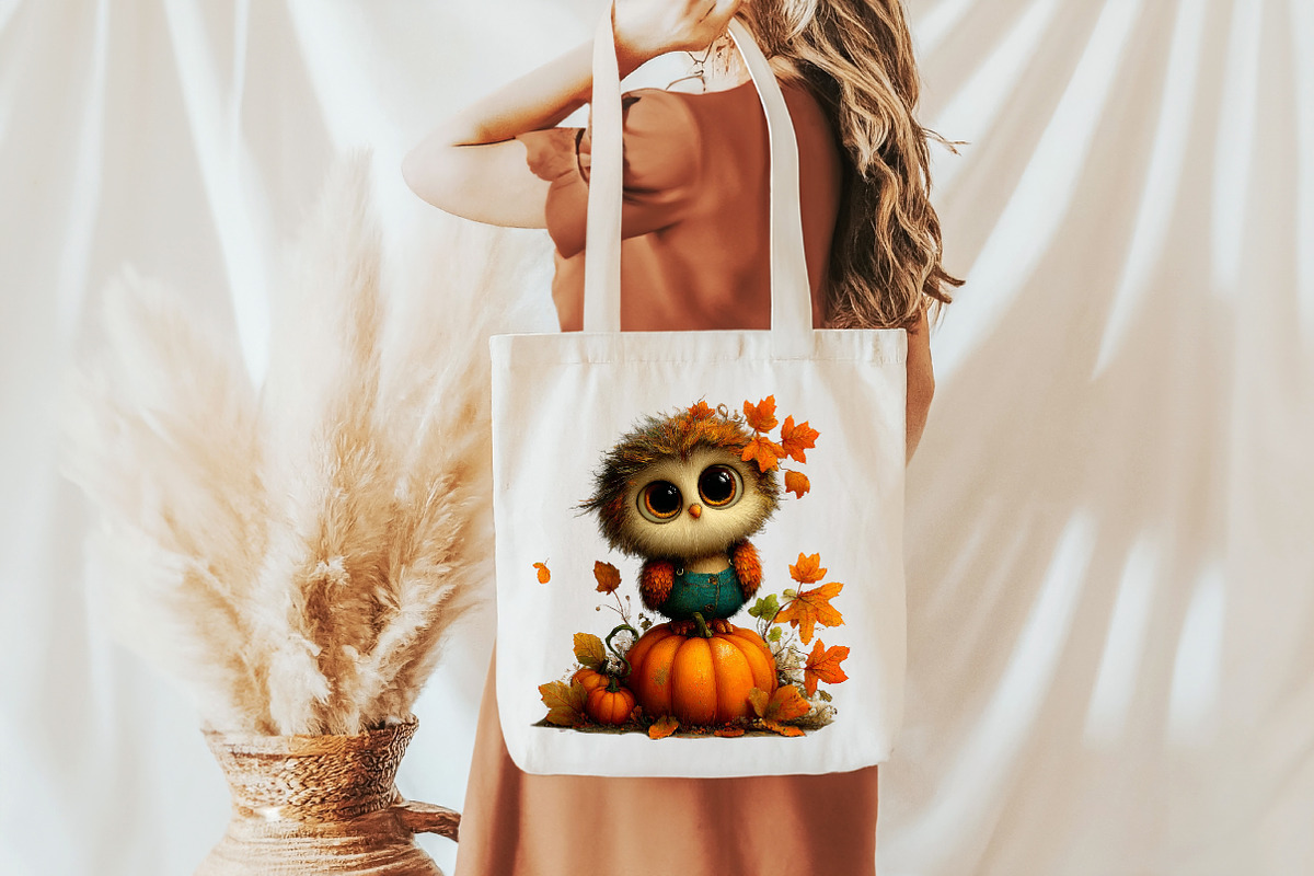 Whimsical Autumn Fall Owl Clipart, a Seasonal Illustration by Designworld (Photo 9 of 10)