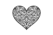Ornamental Heart Silhouette Bundle, an Illustration by jahid234 (Thumbnail 4 of 31)