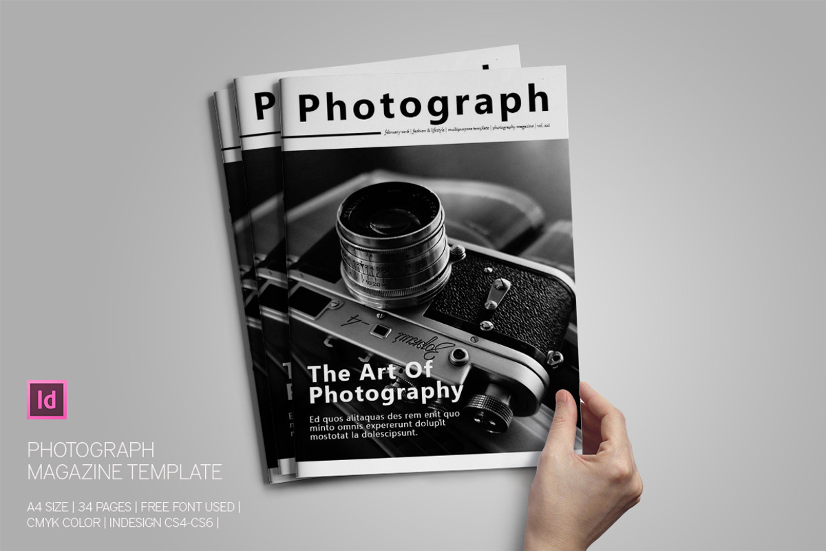 Photograph Magazine Template, a Magazine Template by Bookrak Graphic Design (Photo 1 of 13)