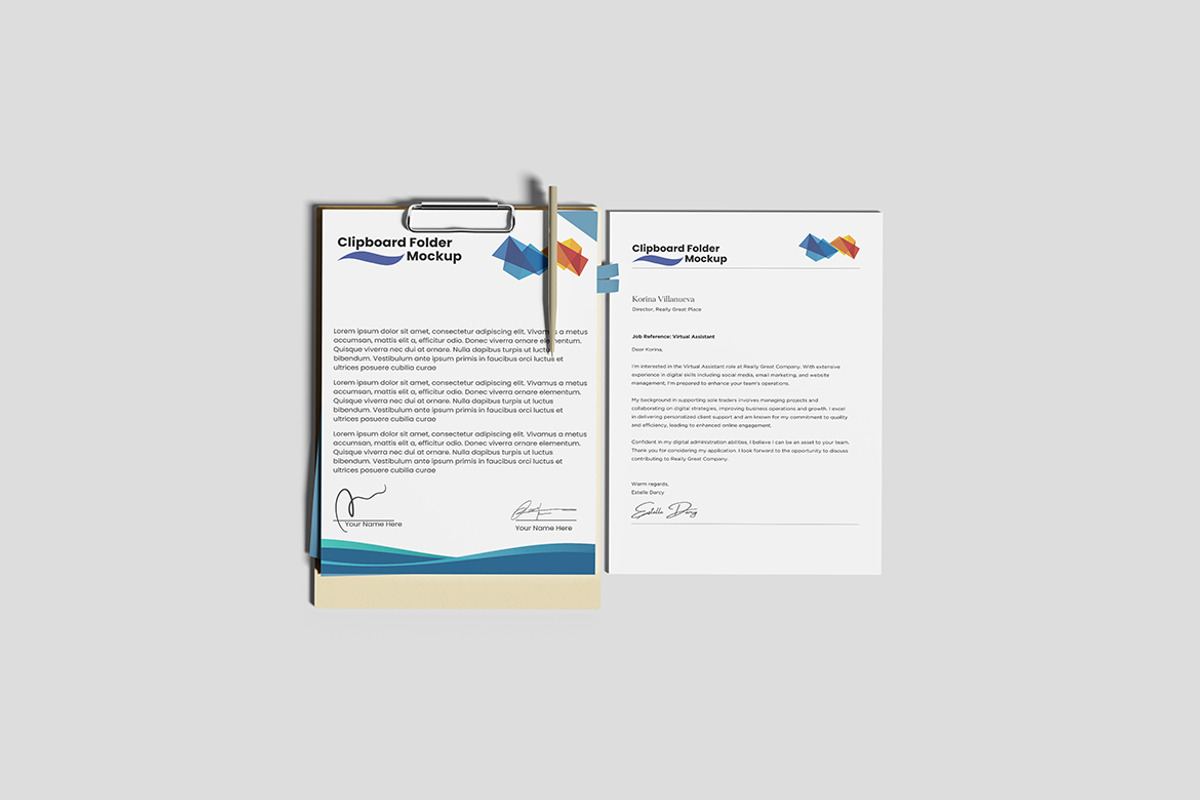 Clippboard Folder Mockup, a Mockup by seulangagraphic (Photo 4 of 5)