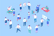Isometric cartoon people vector set, a Person Illustration by Vector_Art (Thumbnail 7 of 24)