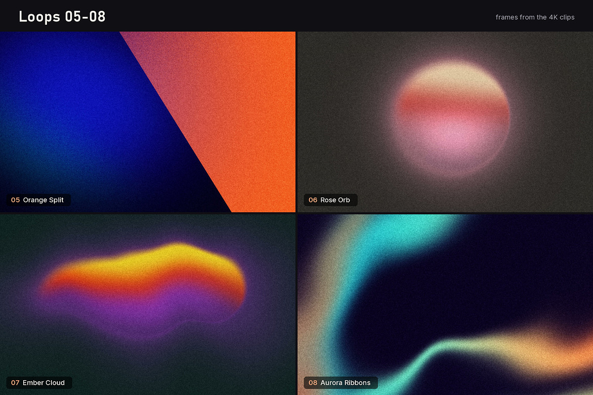 Grain Gradients - 12 4K Loops, a Background Graphic by Photocreo Michal Bednarek (Photo 3 of 7)