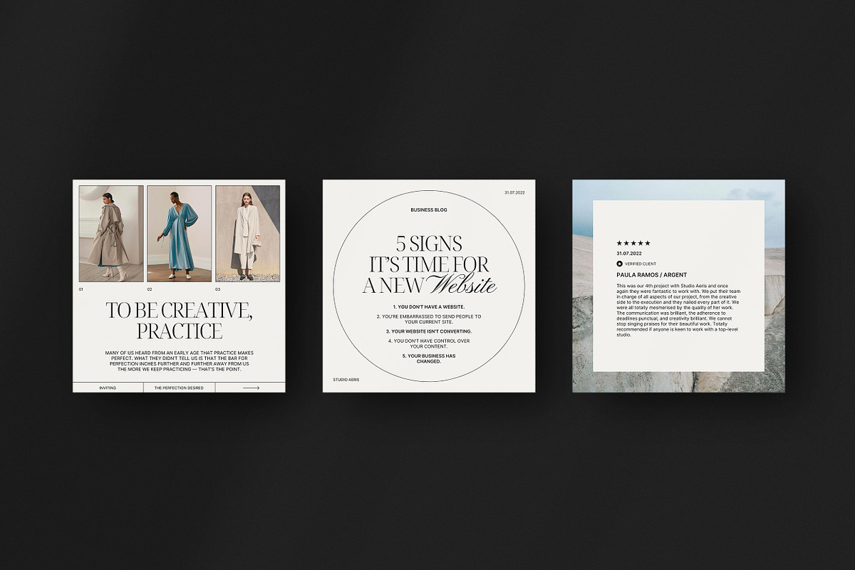 AERIS / Aesthetic Social Media Kit, a Social Media Template by Studio Dara (Photo 14 of 17)