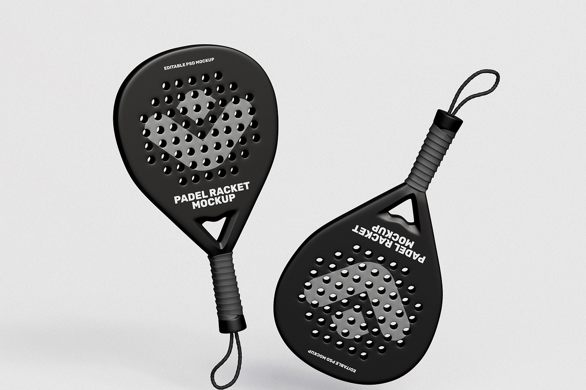 Padel Racket Mockup, a Merchandise Mockup by Brand Earth (Photo 2 of 4)
