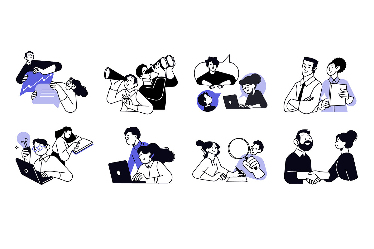 Teamwork, a Person Illustration by PureSolution (Photo 2 of 6)