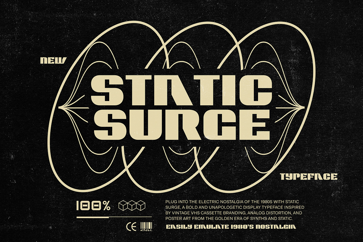 Static Surge - Nostalgic 1980's Type, a Sans Serif Font by HipFonts (Photo 1 of 8)
