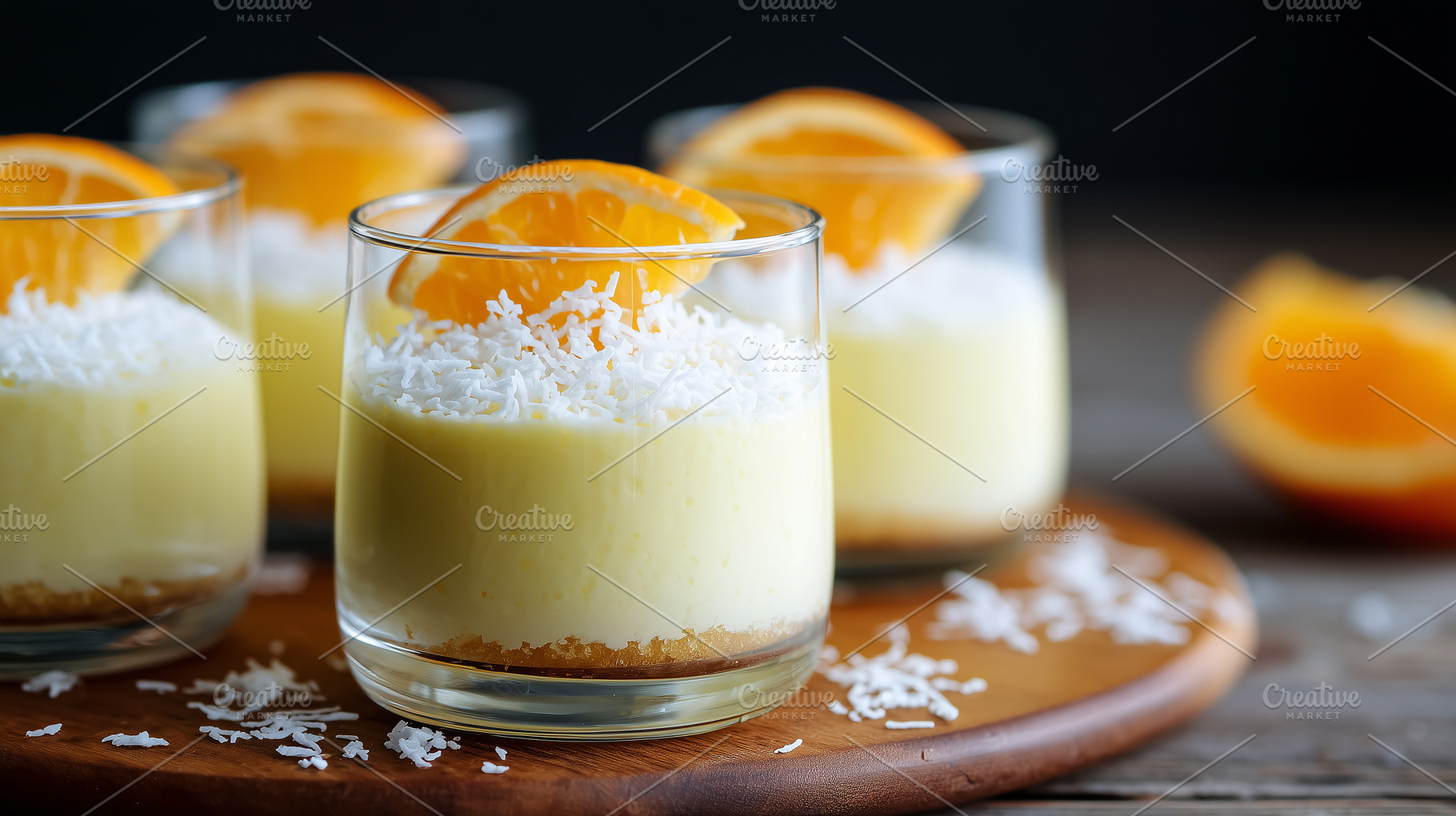 Delicious creamy orange desserts, a Food & Drink Photo by MistyDay