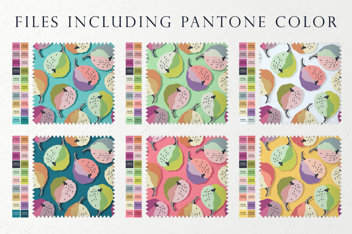 Funny pears – pattern, a Pattern Graphic by Yummy (Photo 3 of 9)