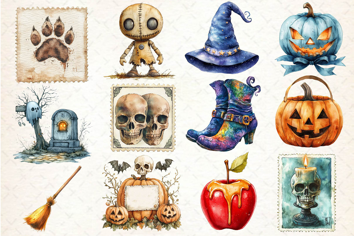 Halloween Sublimation Clipart, an Illustration by Dream Creation (Photo 3 of 5)