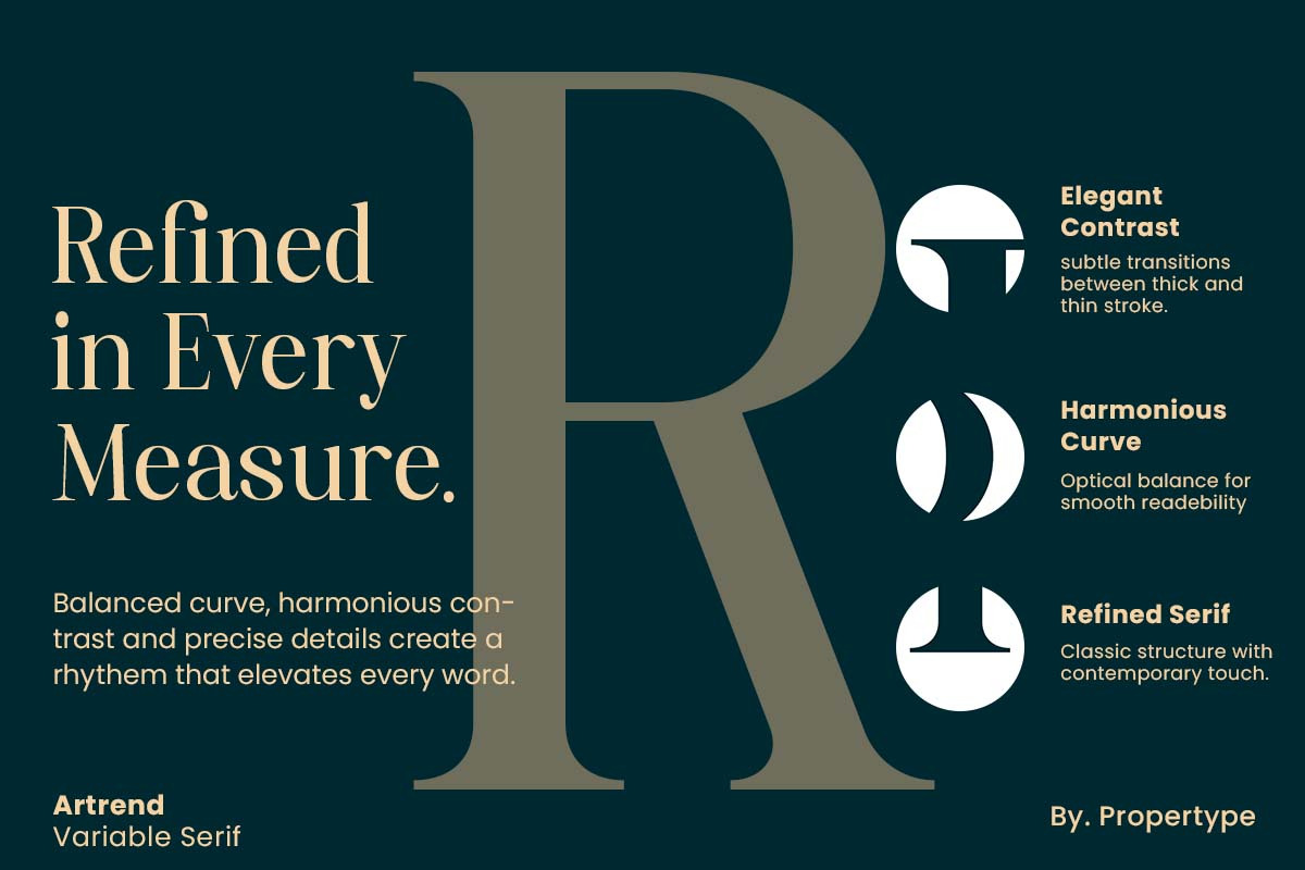Artrend, a Serif Font by Propertype (Photo 5 of 15)