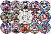 Stained Glass Witch Sublimation, a Work Illustration by Dream Creation (Thumbnail 1 of 5)